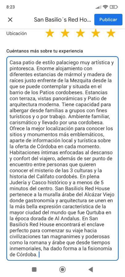 San Basilio'S Red House Bed & Breakfast กอร์โดบา ภายนอก รูปภาพ